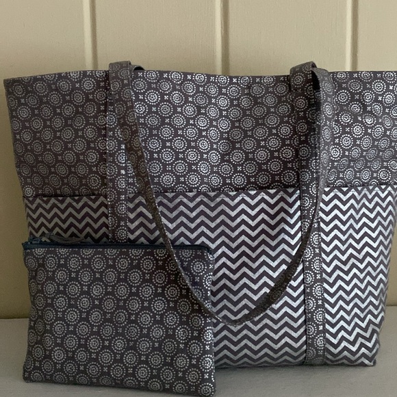 NWOT Handmade Zip Top Cotton Tote - Picture 15 of 16